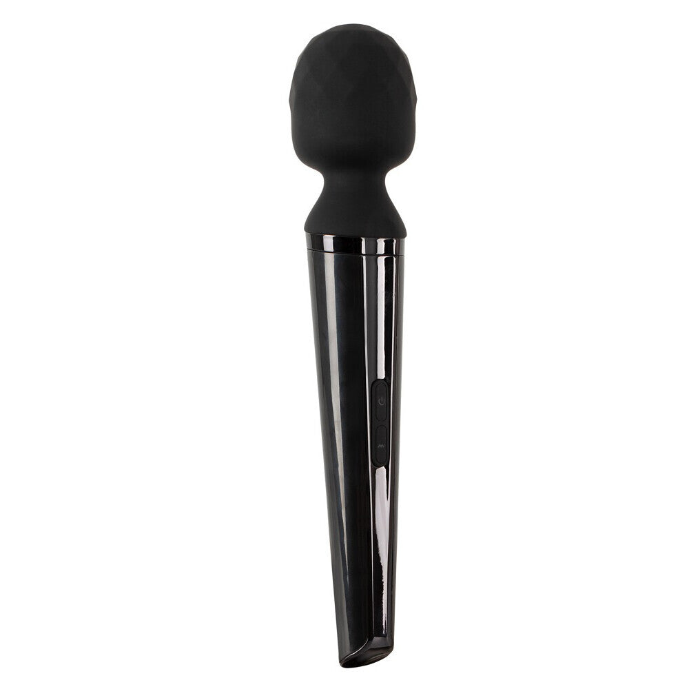 Super Strong Wand Vibrator With 2 Attachments | Detail | "multi-speed control panel - detail view"