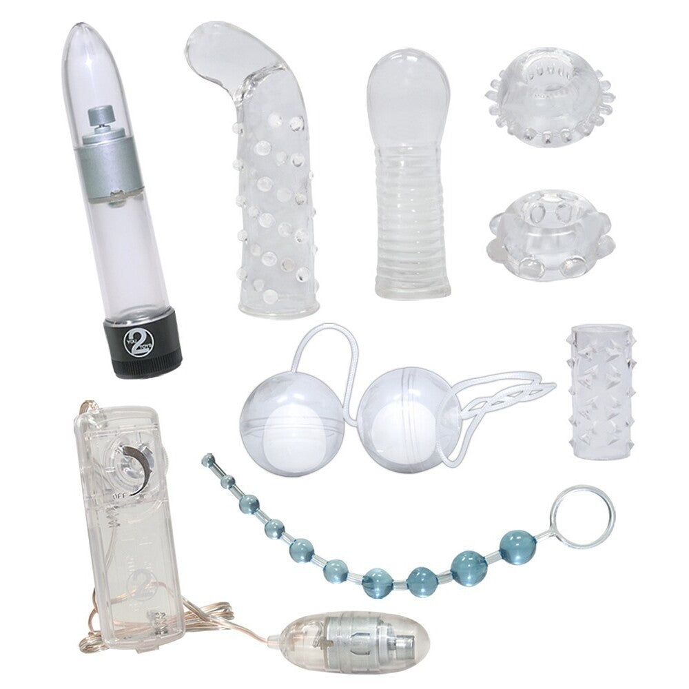 Crystal Clear Collection|Front View|"clear pleasure collection - front view"