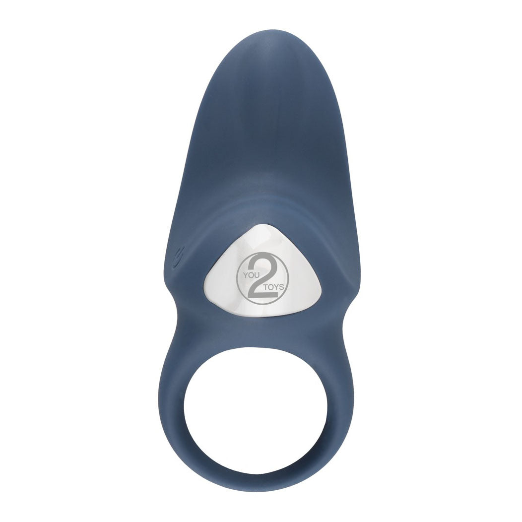 Rechargeable Silicone Vibrating Ring|Front View|"silicone design - front view"