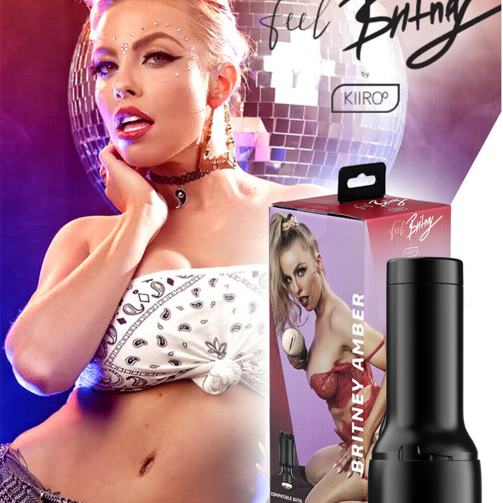Kiiroo Britney Amber Feelstar Stroker Masturbator|Side View|"amber detail - side view"