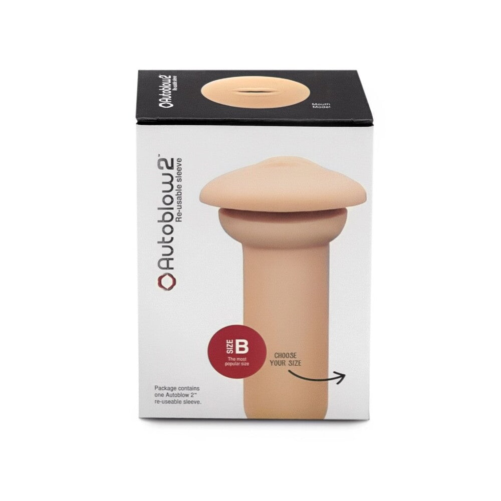 Autoblow A I Reusable Mouth Sleeve|Detail View|"surface detail - detail view"