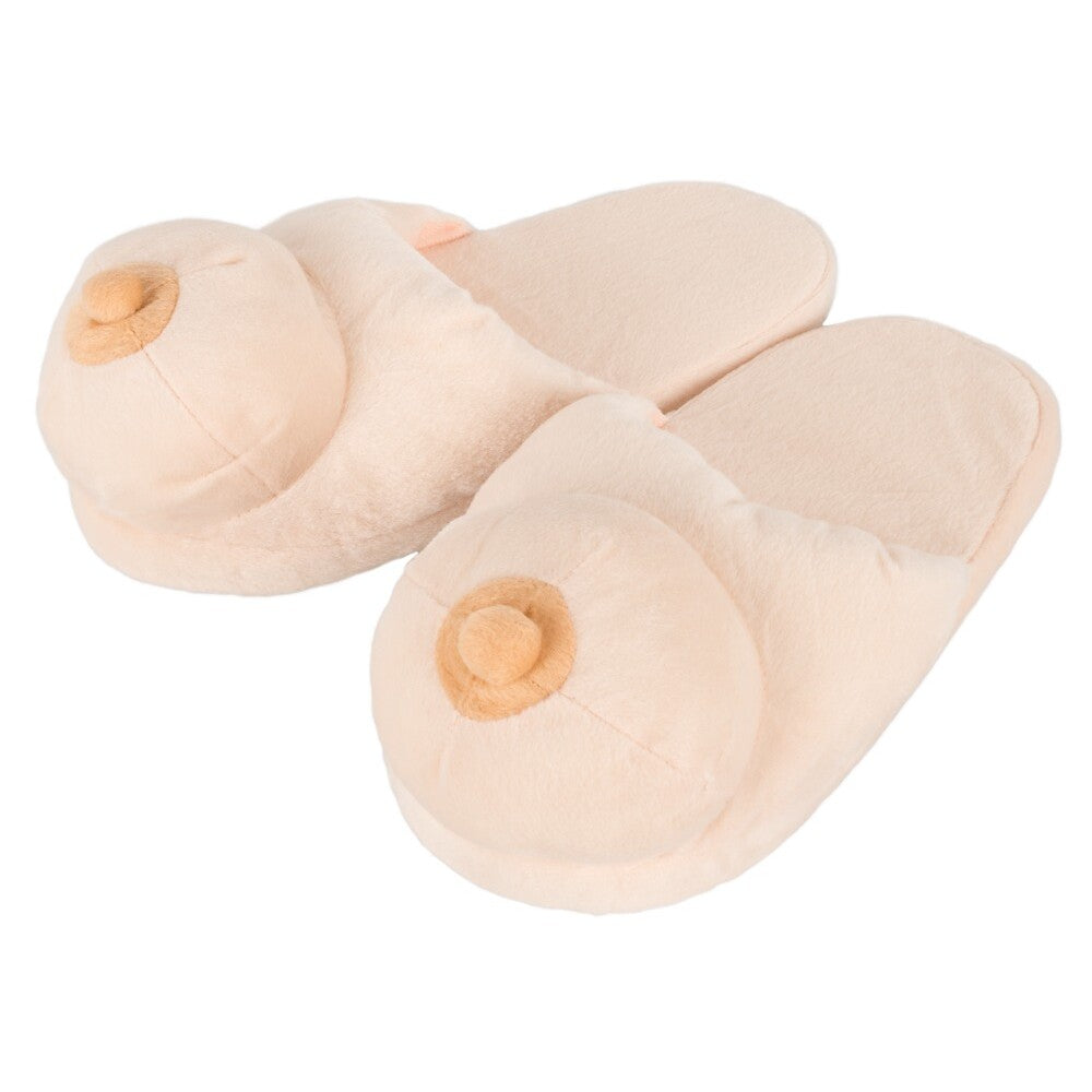 Boob Slippers|Front View|"novelty slippers - front view"