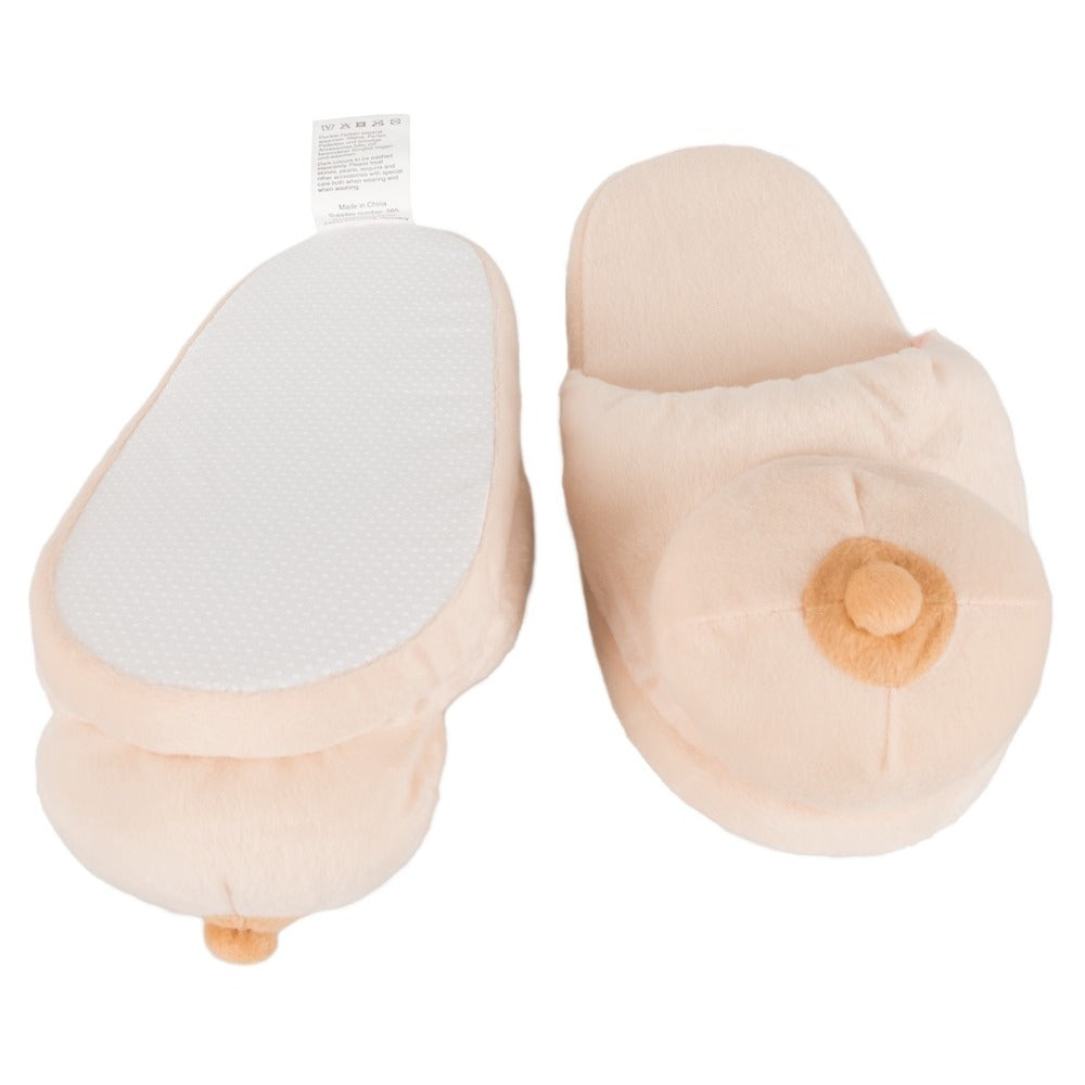 Boob Slippers|Back View|"novelty slippers - back view"