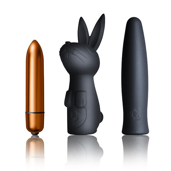 Rocks Off Silhouette Dark Desires Kit|Front View|"dark desires pleasure kit - front view"