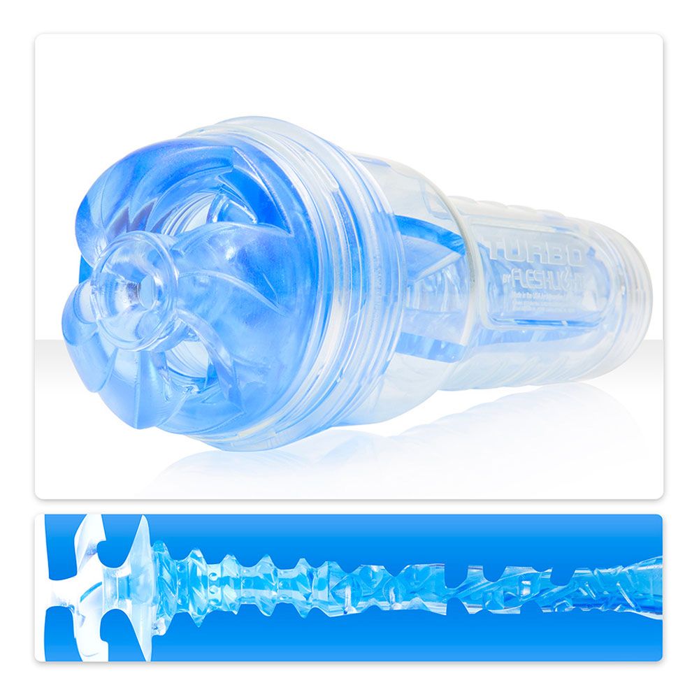 Fleshlight Turbo Thrust Blue|Front View|"Fleshlight Turbo Thrust Blue - front view"