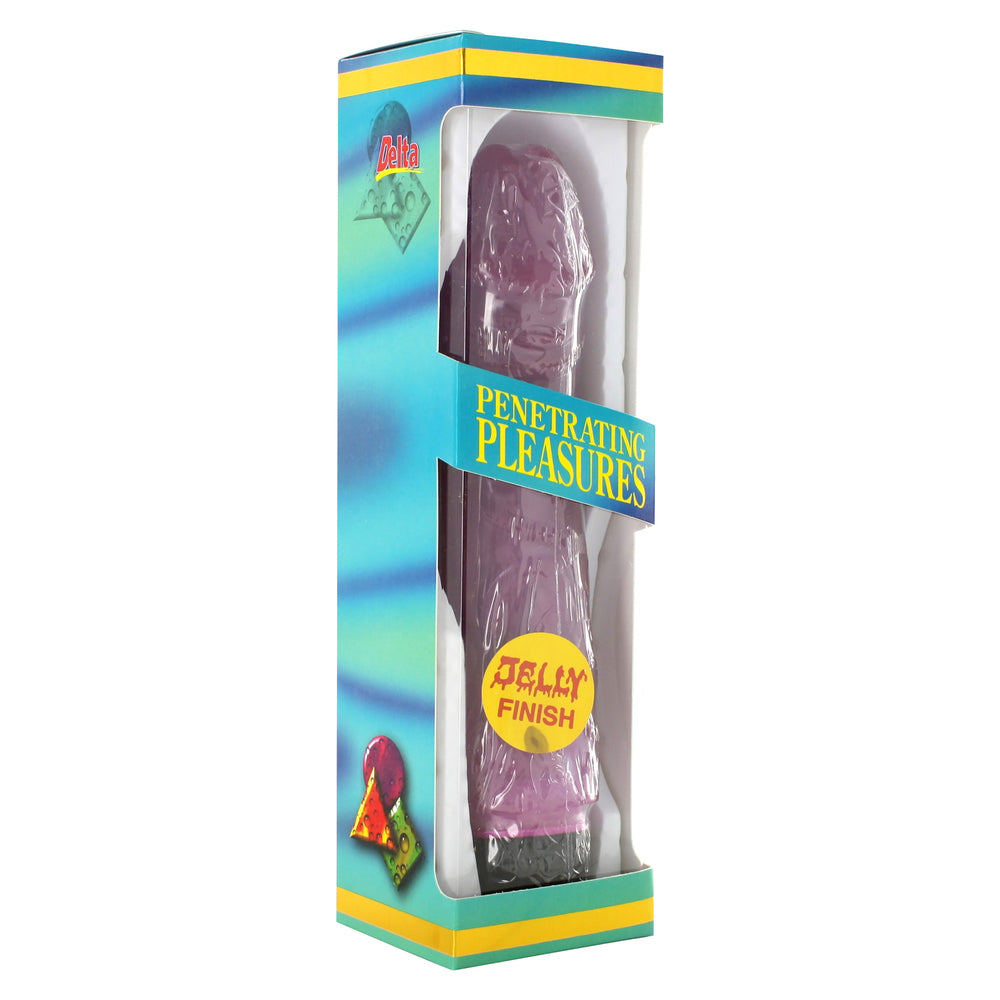 Vibrator Jelly 9 Inches Purple | Detail | "control interface - detail view"