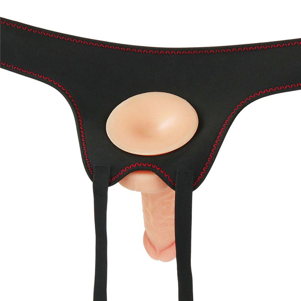Lovetoy Ingen Easy Strap On Set 7 Inches|Side View|"set detail - side view"