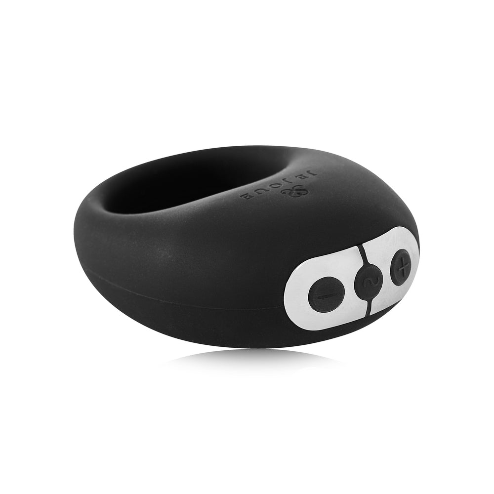 Je Joue Mio Rechargeable Cock Ring Black|Back View|"quality build - back view"