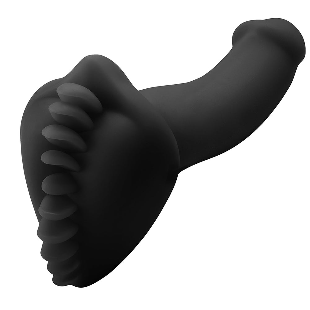 Shagger Dildo Base Stimulation Cushion Black|Back View|"quality build - back view"