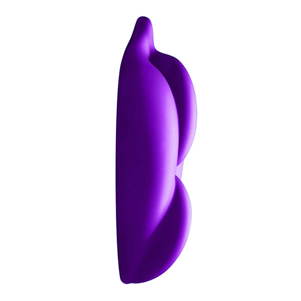 B Cush Dildo Base Stimulation Cushion Purple|Back View|"support build - back view"