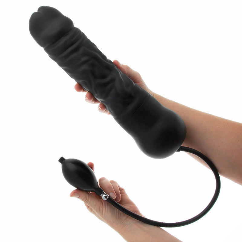 Master Series Leviathan Giant Inflatable Dildo with Internal Cor|Front View|"inflatable giant dildo - front view"