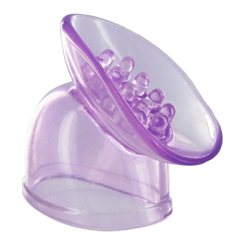 XR Wand Essentials Lily Pod Stimulating Wand Attachment|Front|"lily pod stimulating attachment - front view"