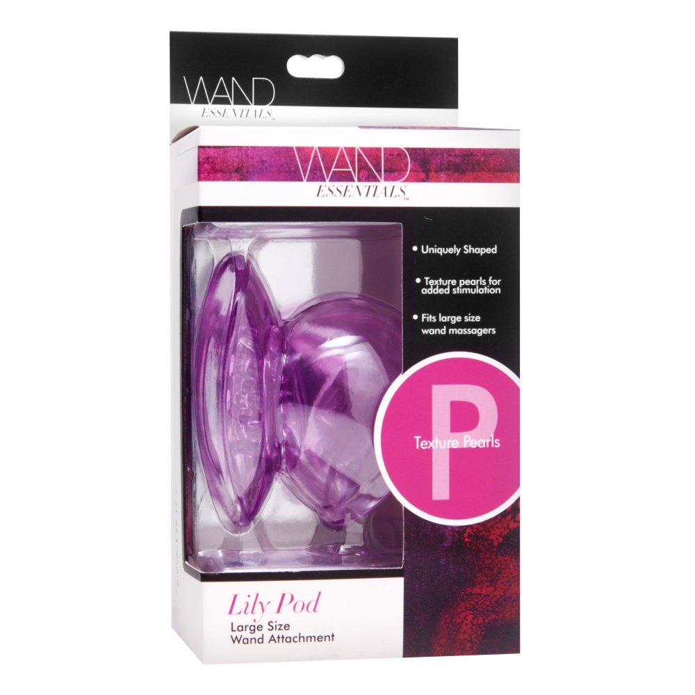 XR Wand Essentials Lily Pod Stimulating Wand Attachment|Package|"lily pod stimulating attachment - package view"