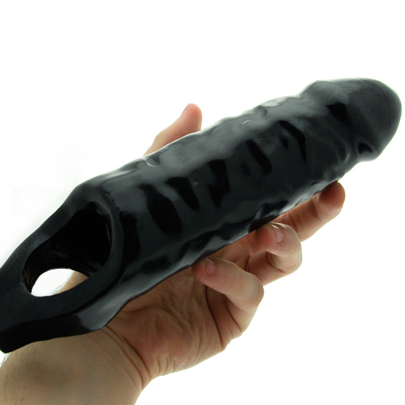 Master Series XL Black Mamba Penis Sleeve|Detail View|"surface detail - detail view"