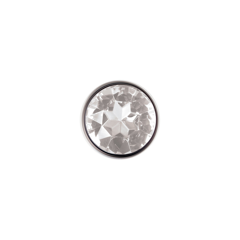 Adam-And-Eve-Clear-Gem-Anal-Plug-Large|Detail View|"product features-detail view"