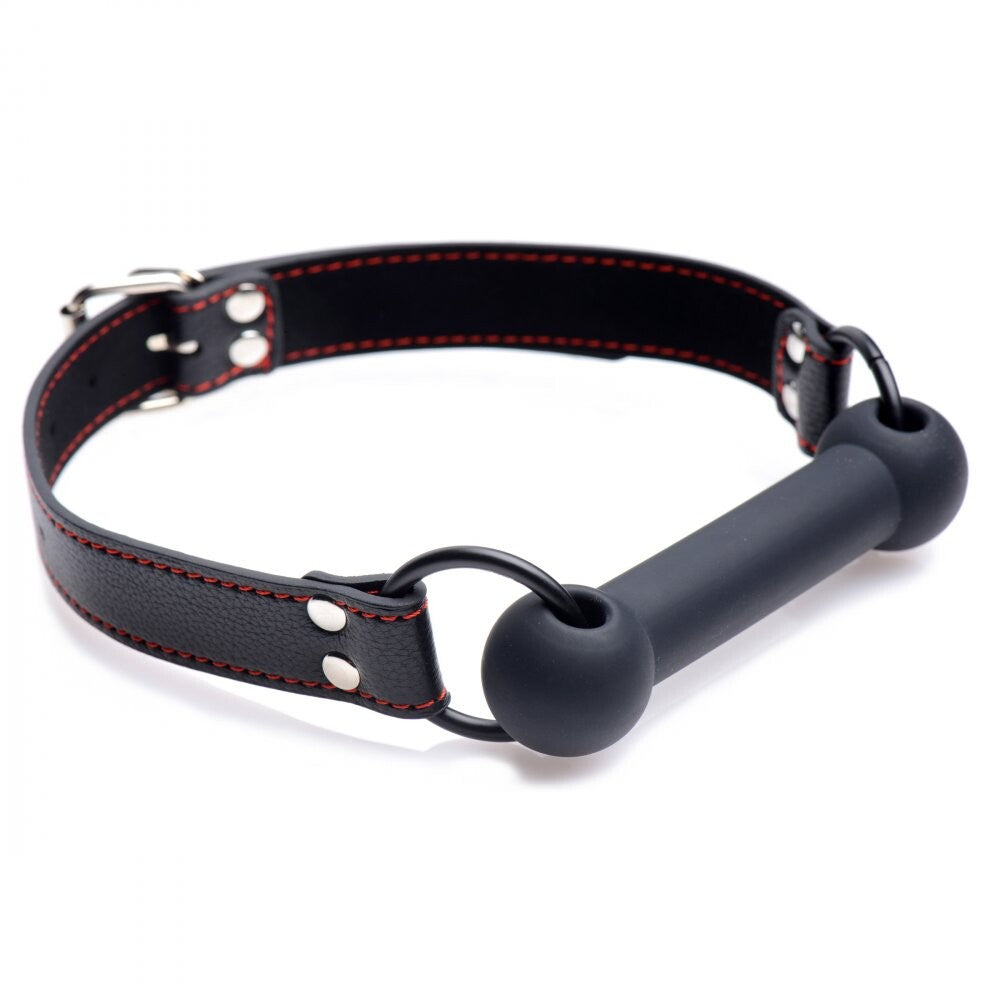 XR Strict Silicone Bit Gag|Front View|"bit gag-front view"|