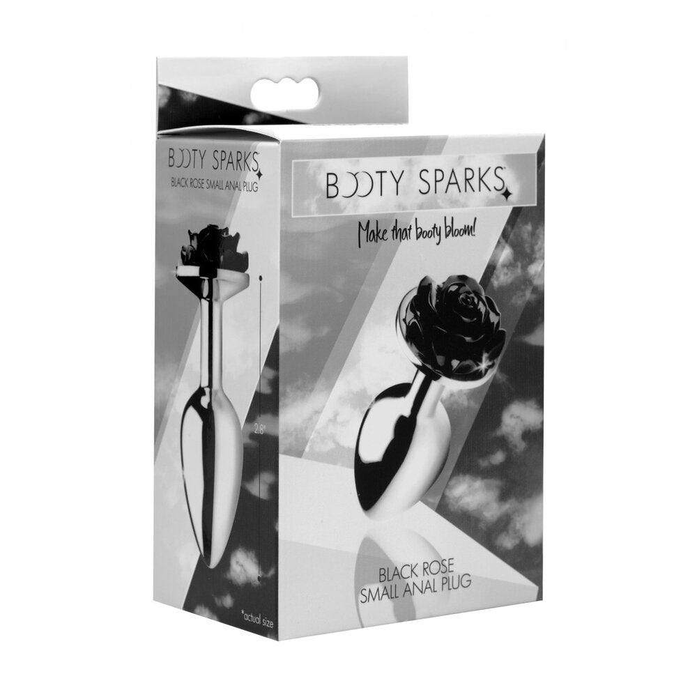 XR-Booty-Sparks-Black-Rose-Anal-Plug-Small|Set View|"complete kit-set view"