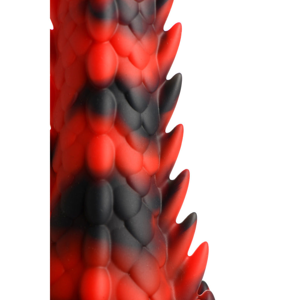Creature Cocks Demon Rising Dildo|Side View|"demon fantasy dildo - side view"