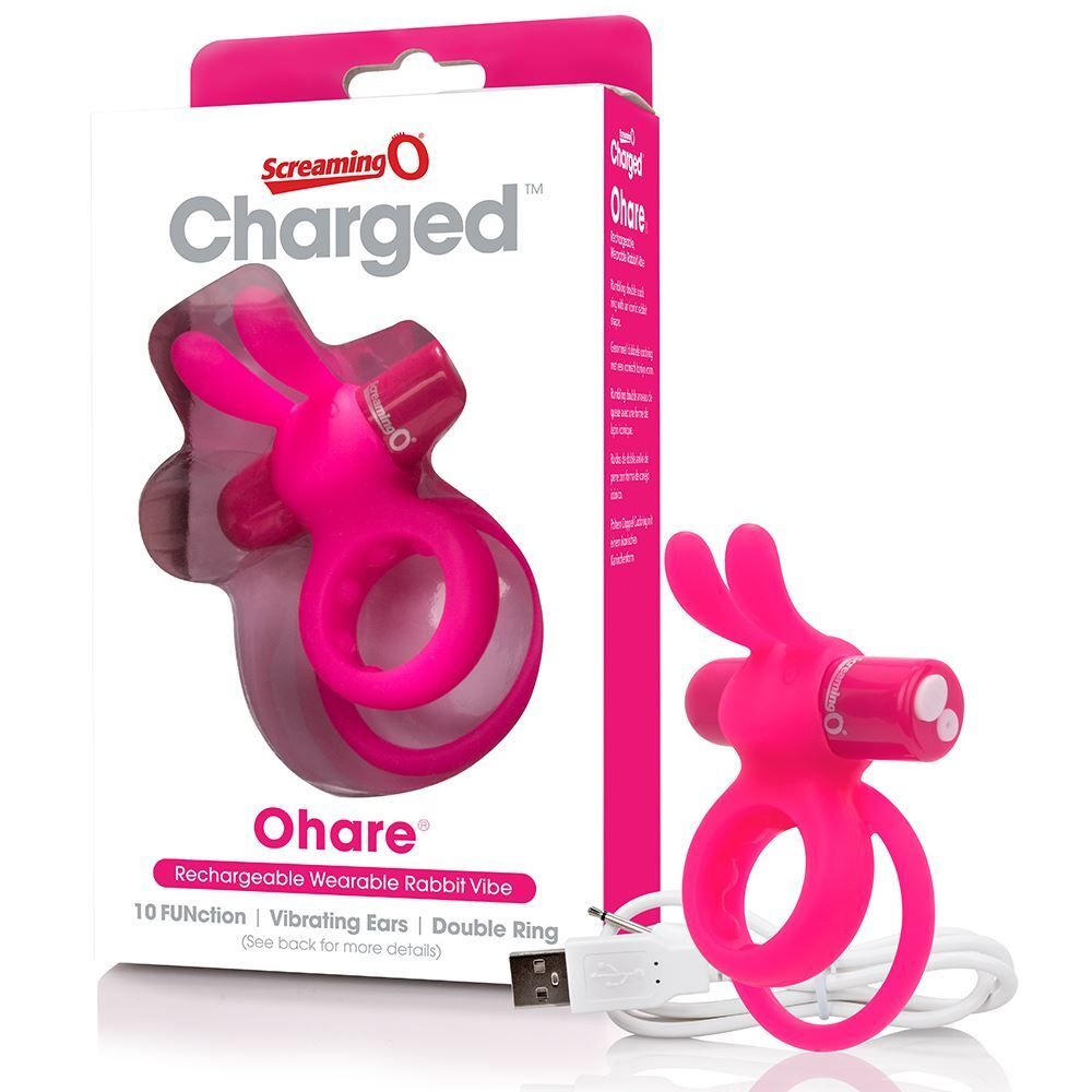 Screaming O O Hare Rechargeable Rabbit Cock Ring|Back View|"quality build - back view"