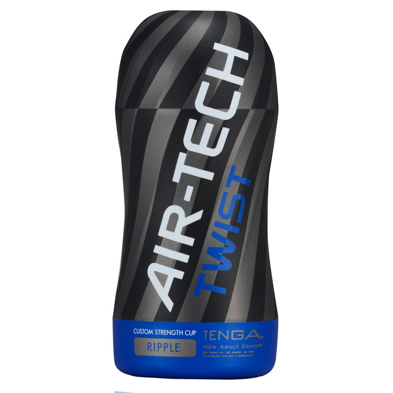 Tenga Air Tech Twist Ripple Reusable Vacuum Cup Masturbator|Front View|"twist design - front view"