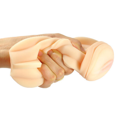 Portable Masturbator With Vaginal Opening|Back View|"quality build - back view"