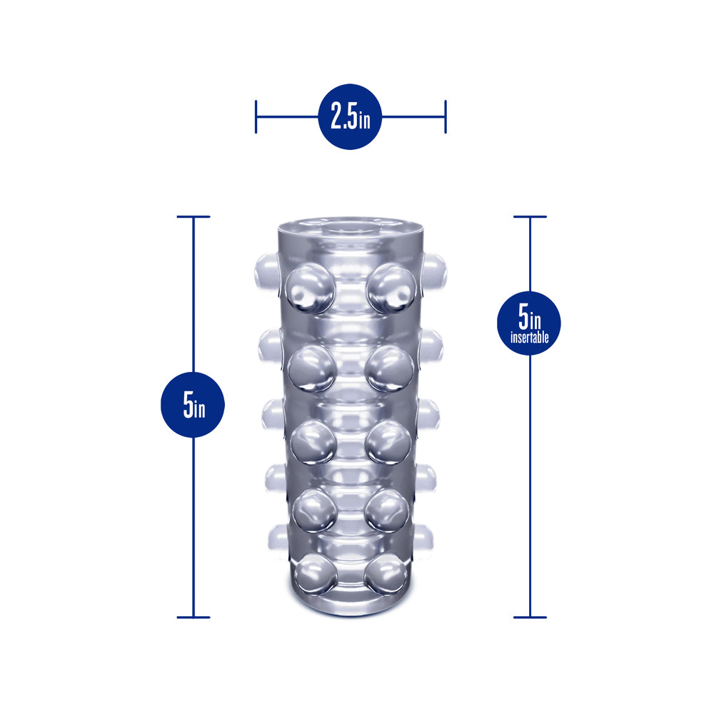Rize Swich Self Lubricating Stroker Clear|Back View|"quality build - back view"