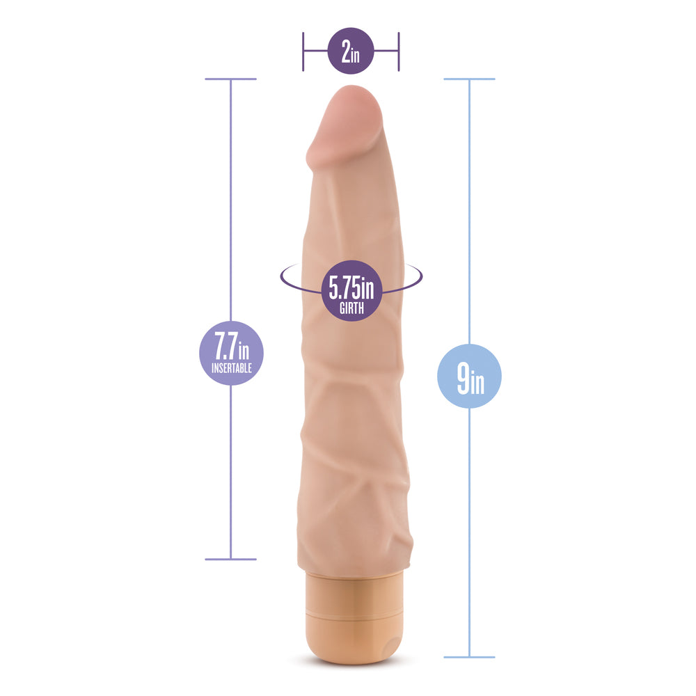 Dr Skin 9 Inch Cock Vibe Number 1|Back View|"quality build - back view"