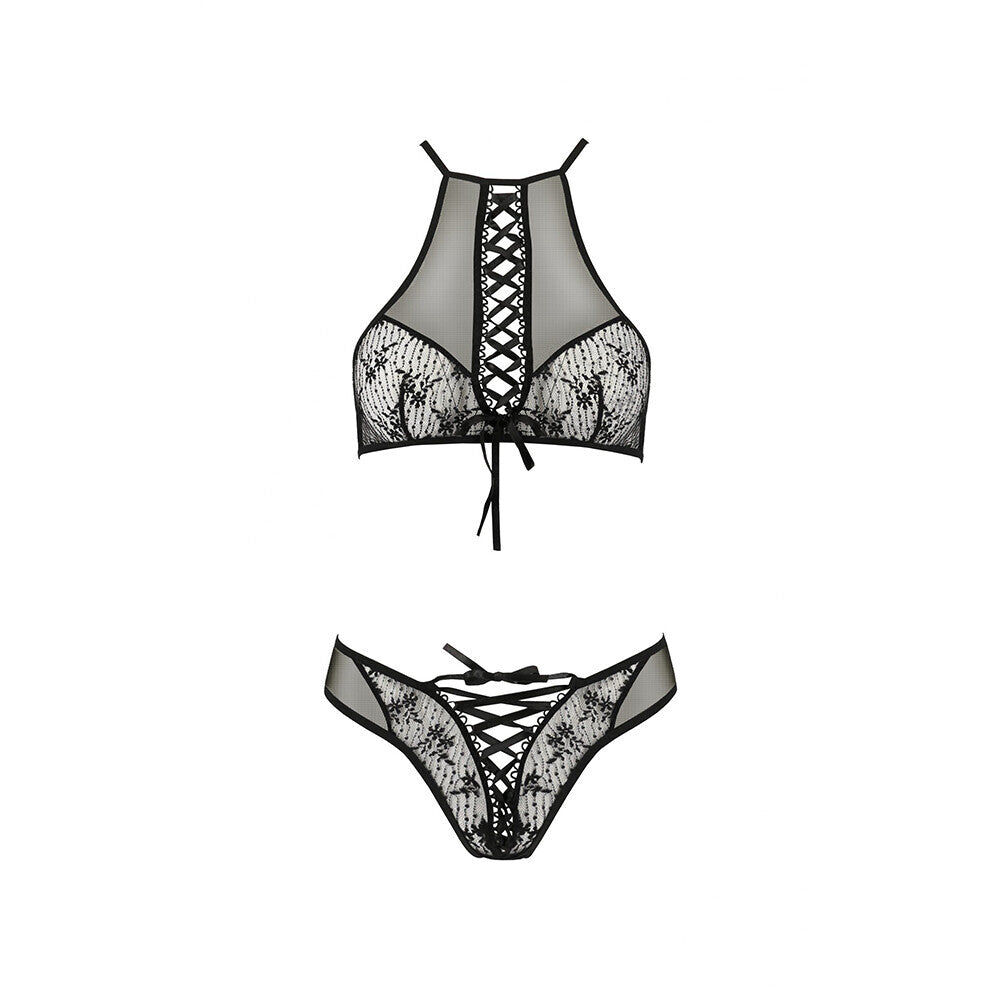 Passion Azalia Set|Back View|"elegant lingerie set - back view"