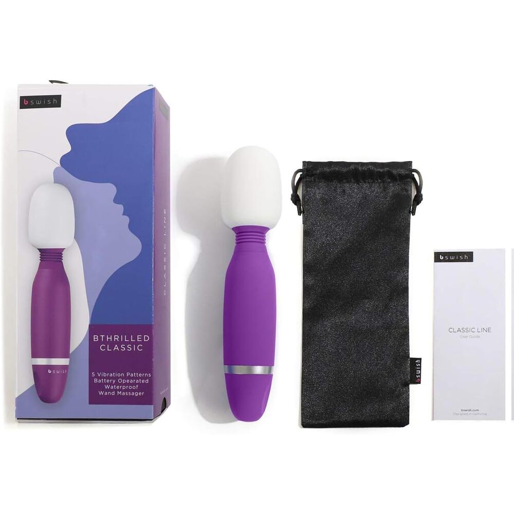 bswish Bthrilled Classic Wand|Package|"classic wand massager - package view"