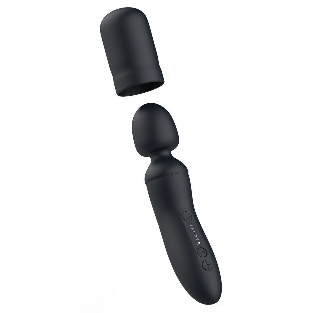 bswish Bthrilled Premium Wand Vibrator | Detail | "massage wand control interface - detail view"