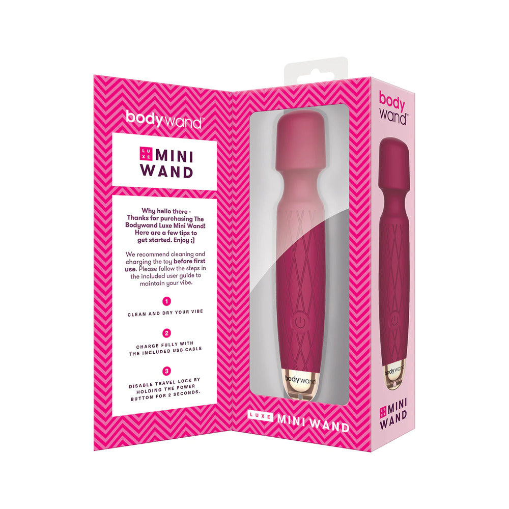 Bodywand Luxe Mini Wand Pink|Detail|"pink mini luxury wand - detail view"