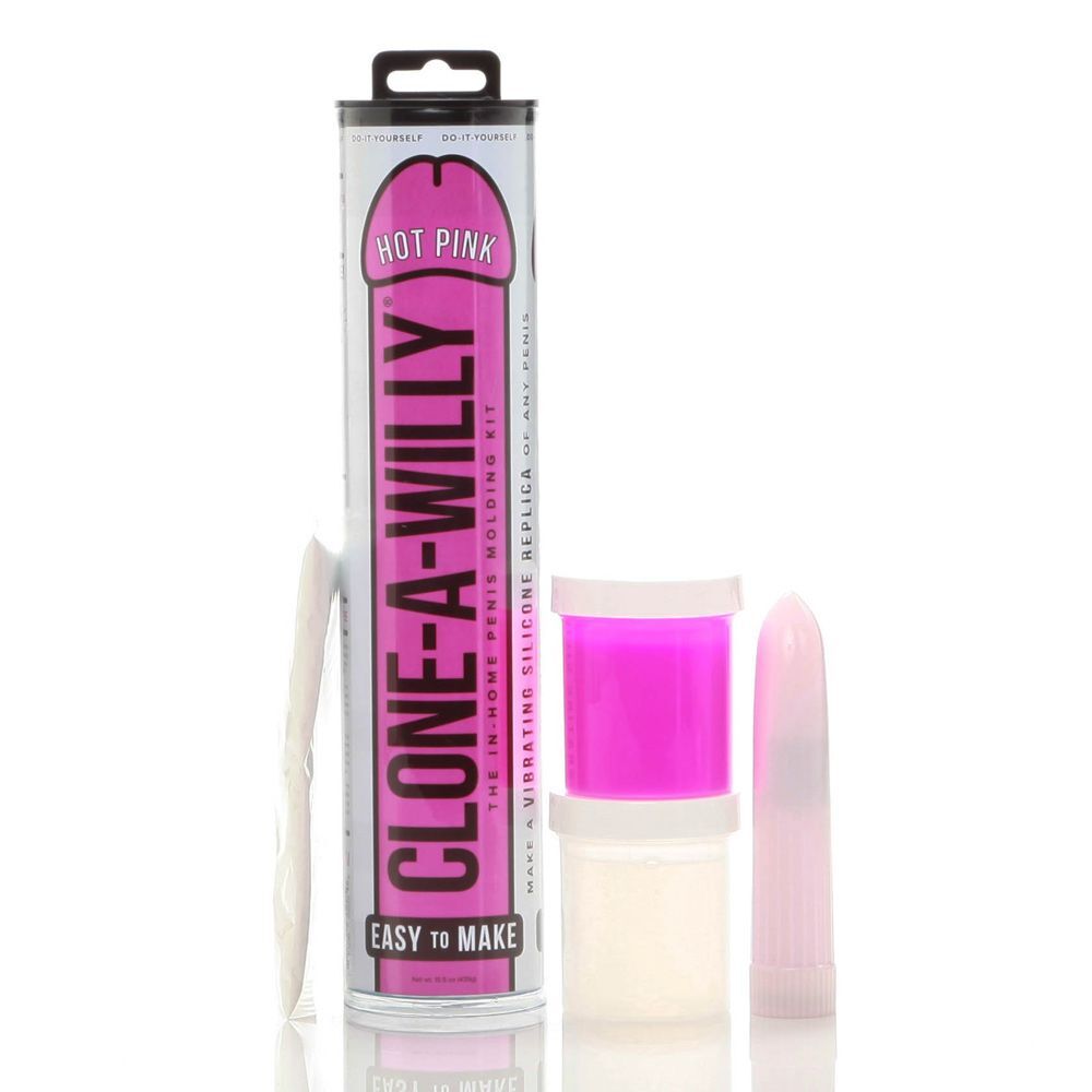 Clone A Willy Hot Pink Vibrator|Back View|"quality build - back view"