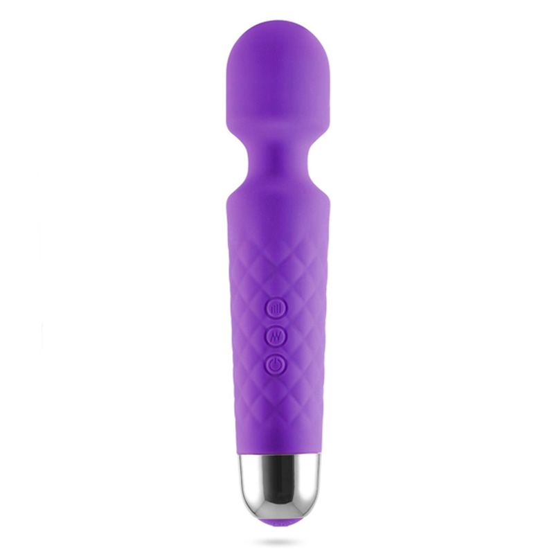 Love Magic Purple iWand Mini Wand|Front|"purple mini wand massager - front view"