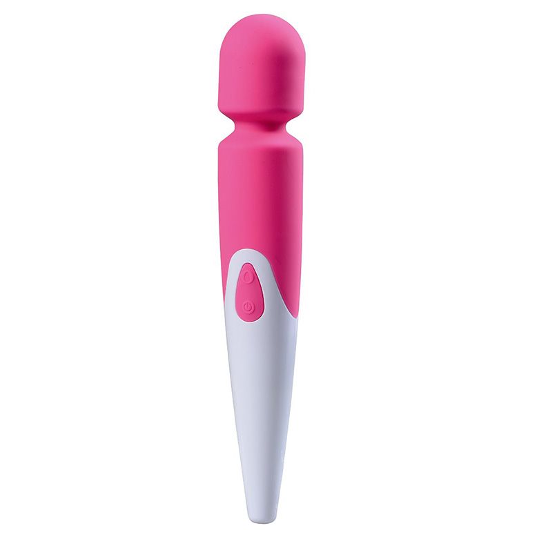 iWand 10 Speed Waterproof Rechargeable Wand Pink | Main | "pink waterproof massage wand - main view"