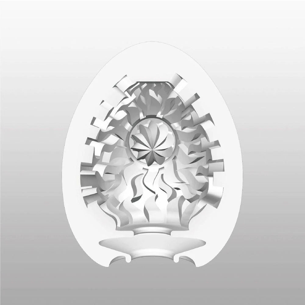 Tenga Shiny Egg Masturbator|Side View|"egg detail - side view"