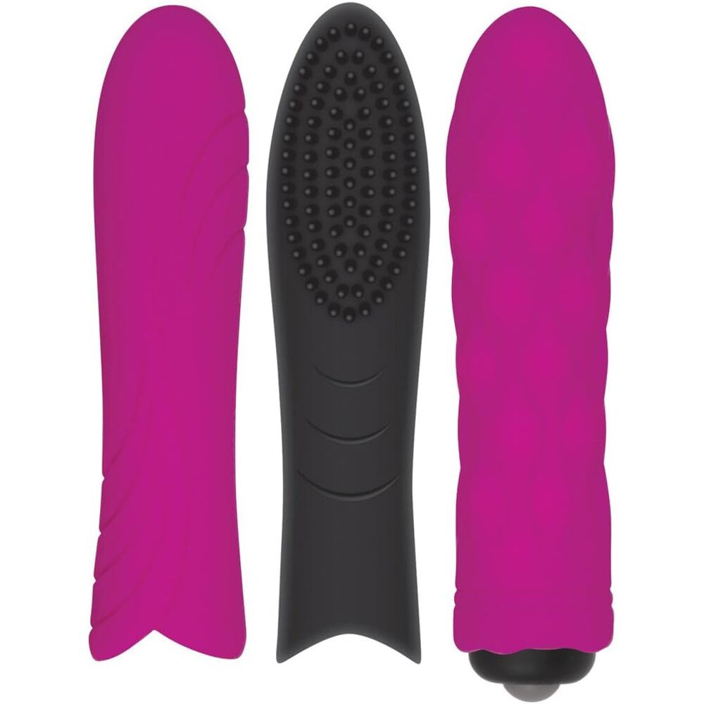 Evolved Trio Pleasure Sleeve Kit With Bullet|Back View|"sleeve and bullet kit - back view"