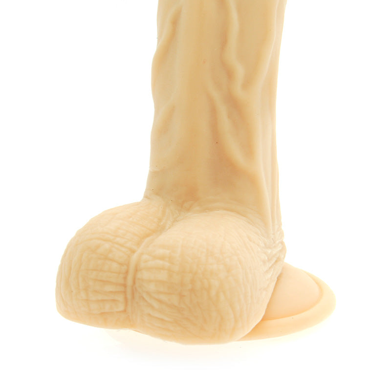 Curved Passion 7.5 Inch Dong Flesh|Back View|"quality build - back view"
