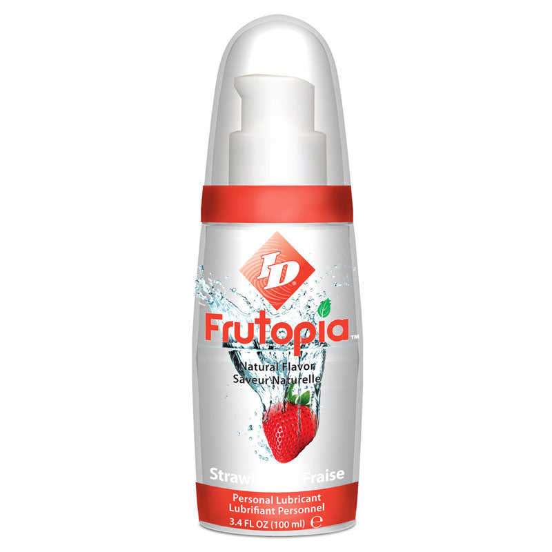 ID-Frutopia-Personal-Lubricant-Strawberry|Front-View|"strawberry-flavored-lube-front-view"