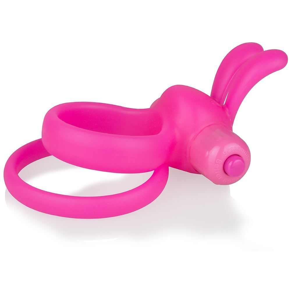 Screaming O OHare XL Vibrating Cock Ring Pink|Back View|"quality build - back view"