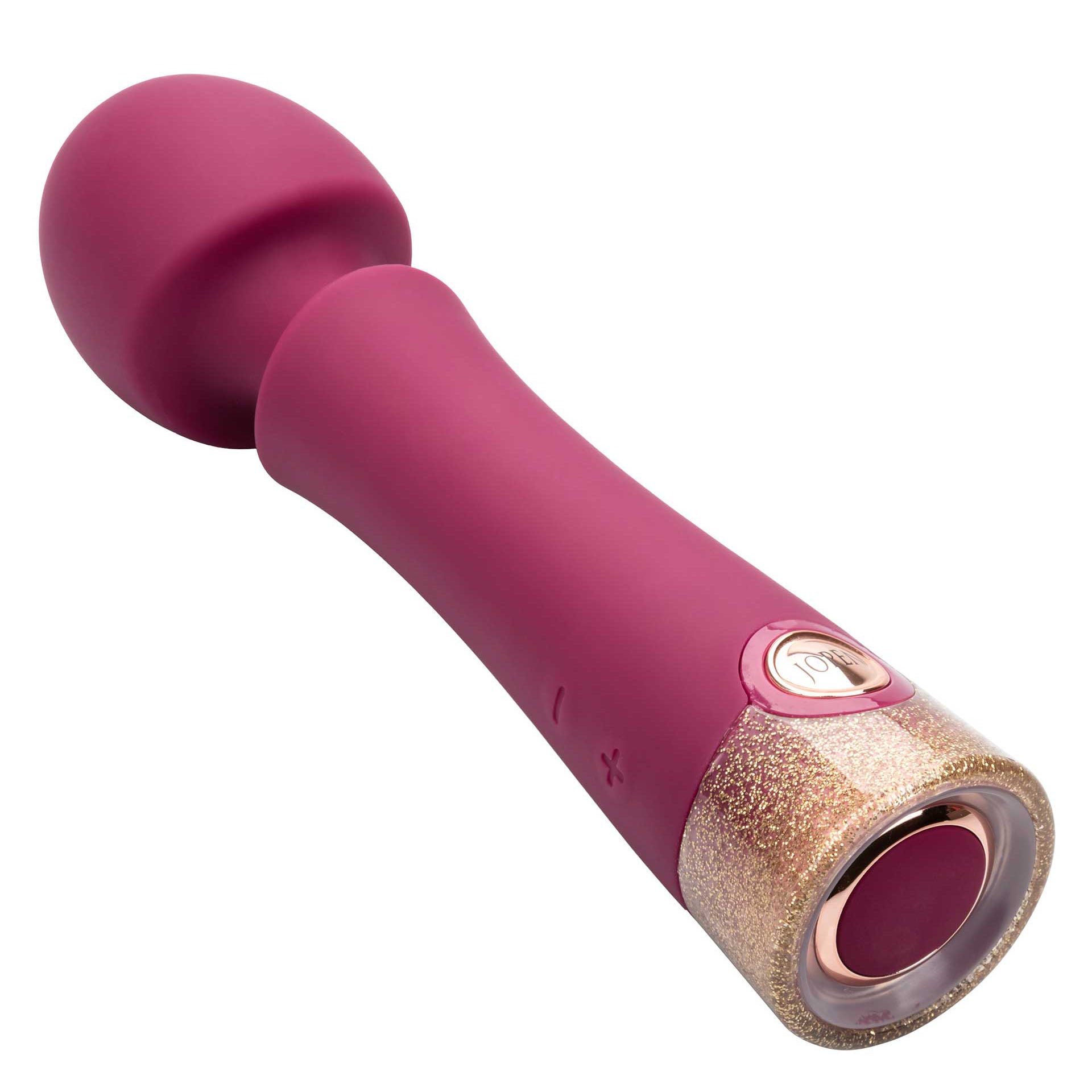 Jopen Starstruck Romance Wand Vibrator | Angle | "premium wand head texture - angle view"