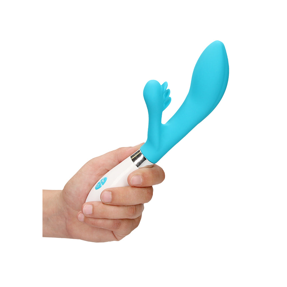 Luminous Agave Ultra Soft Clit Stim Vibe Blue|Kit View|"Complete pleasure system - kit view"