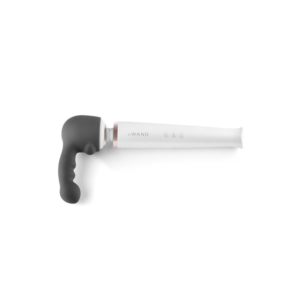 Le Wand Ripple Weighted Silicone Wand Attachment|Detail|"rippled silicone attachment - detail view"