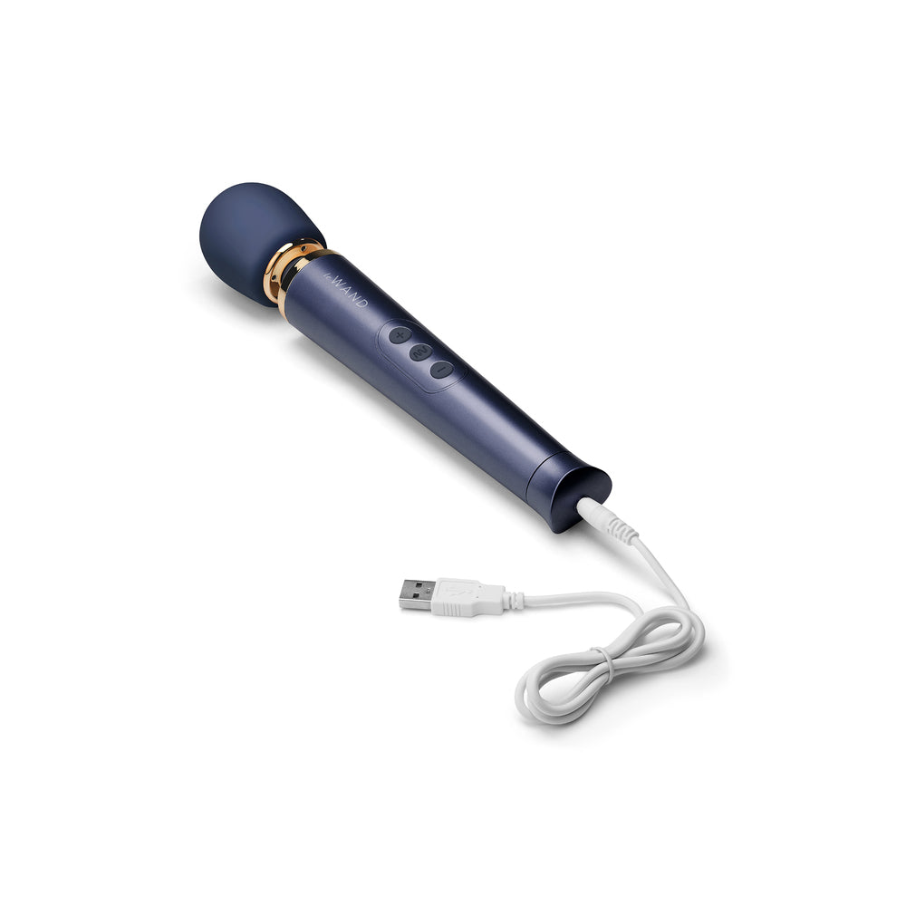 Le Wand Petite Rechargeable Vibrating Wand Massager|Side|"petite rechargeable wand massager - side view"