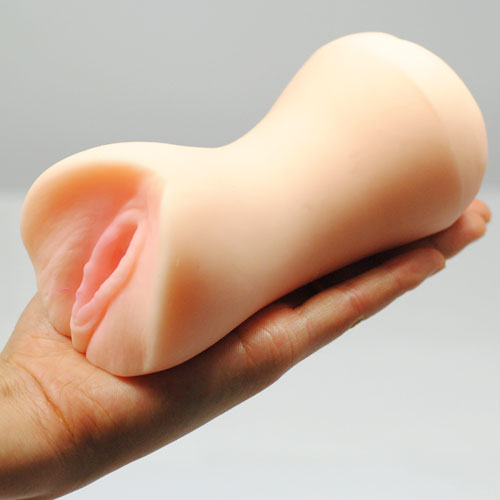 Vagina and Anus Double Orifice Masturbator|Detail View|"surface detail - detail view"