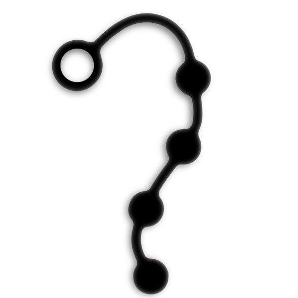 Nexus Excite Small Silicone Anal Beads|Front View|"small silicone beads-front view"|