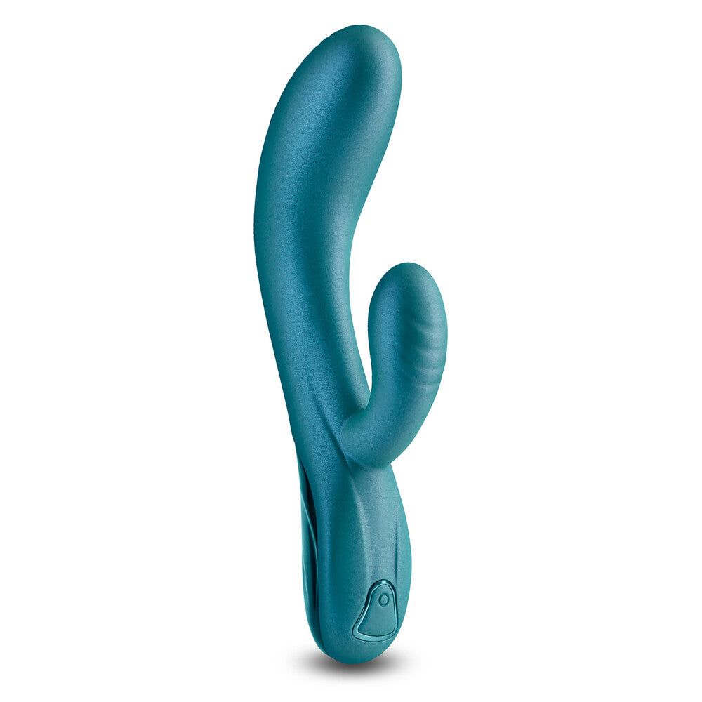 Royal Regent Metallic Green|Front View|"Metallic green pleasure device - front view"