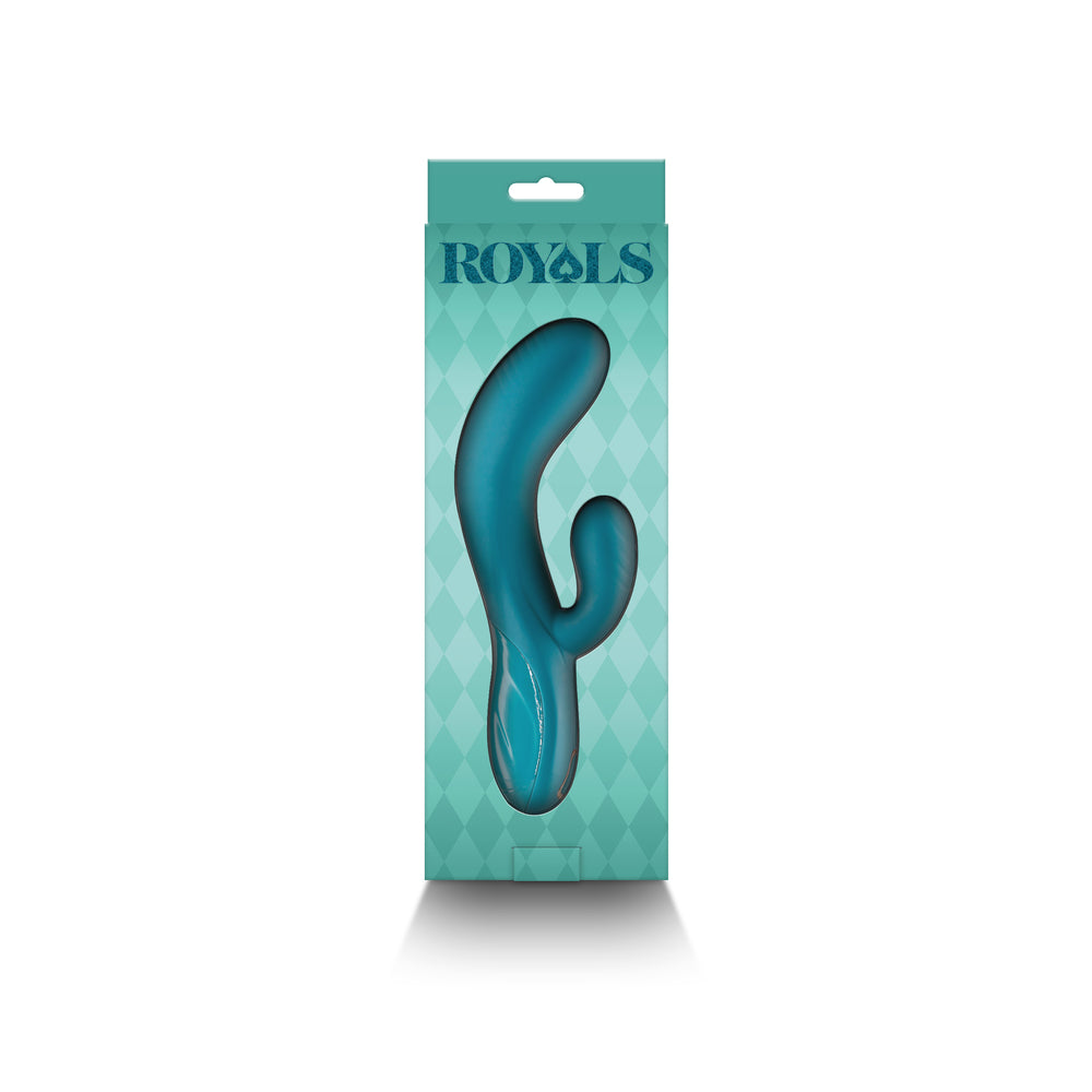 Royal Regent Metallic Green|Side View|"Premium vibrating stimulator - side view"