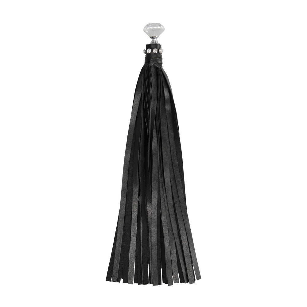 Ouch Diamond Studded Flogger|Front View|"studded flogger-front view"|