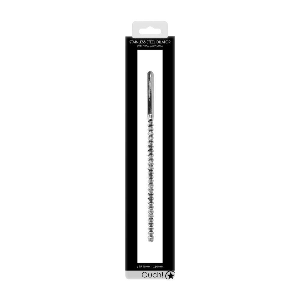 Ouch Stainless Steel 9.5 Inch Dilator|Back View|"base design-back view adult toys direct"|