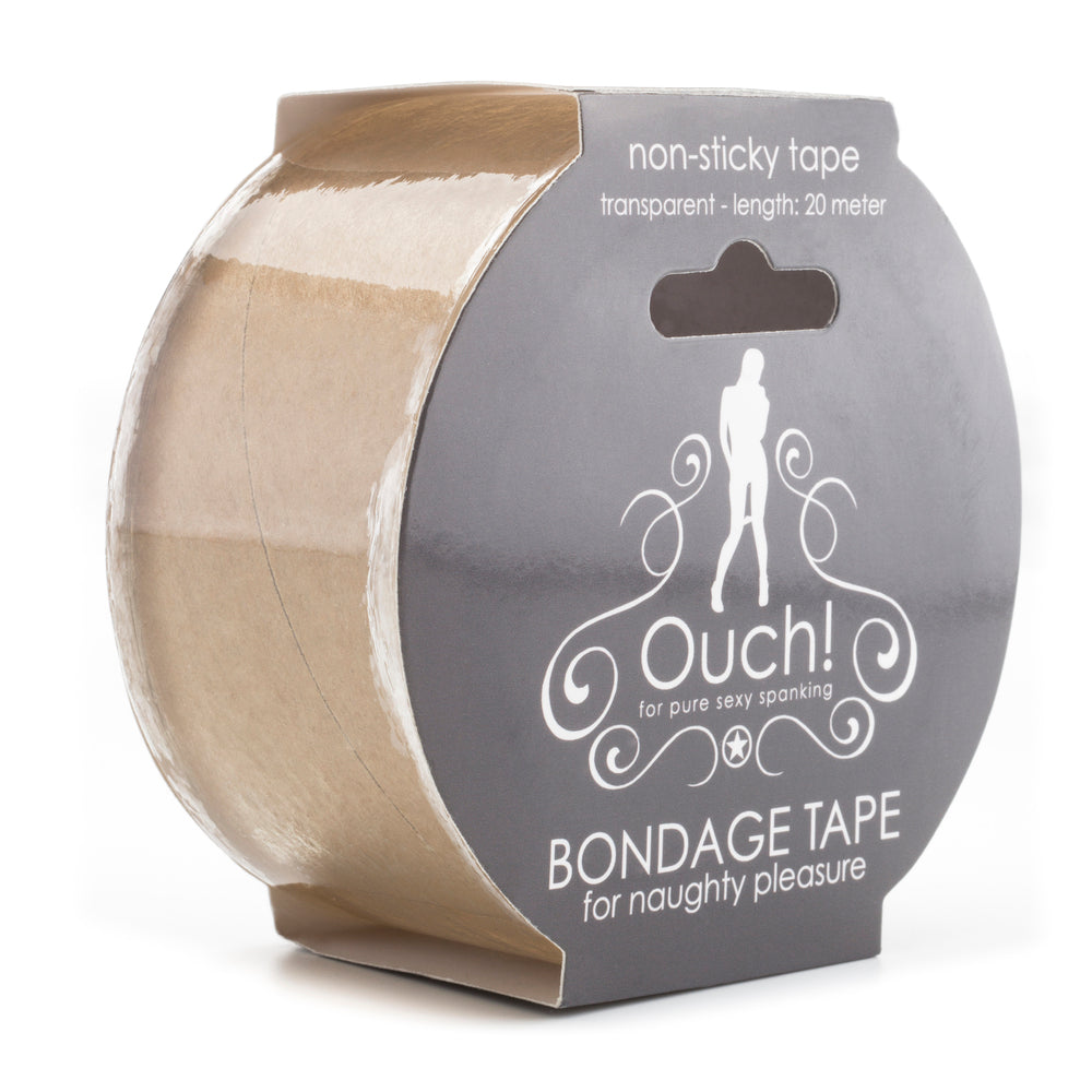 Bondage Tape Transparent|Side View|"tape texture detail-side view adult toys direct"|